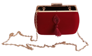 Bolso-Cartera Pequeño Rojo Oscuro Ante, compacto y elegante. Diseño sofisticado en ante duradero. ¡Destaca tu estilo, cómpralo ahora!