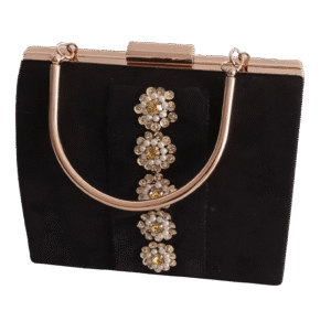 El Bolso Negro 5 Broches Perlas brilla con encanto y distinción. Un accesorio artesanal que eleva tu estilo con delicadeza. ¡Compra ahora!.