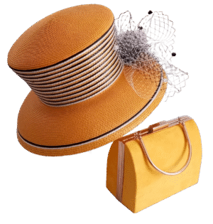 Conjunto Sombrero Amarillo y Bolso Mostaza Ante | Estilo vibrante y funcionalidad elegante para primavera, verano, eventos y casuales con accesorios únicos
