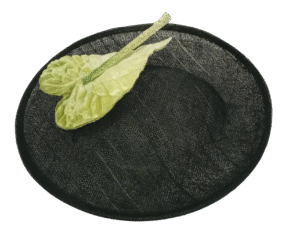 Sombrero Negro Rejilla Hoja Grande Limón | Estilo fresco, comodidad ligera y elegancia versátil para looks únicos para eventos.