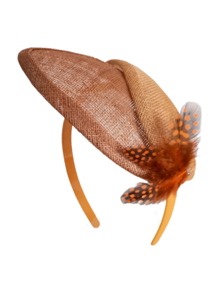 Diadema Hoja Doble Oro Viejo