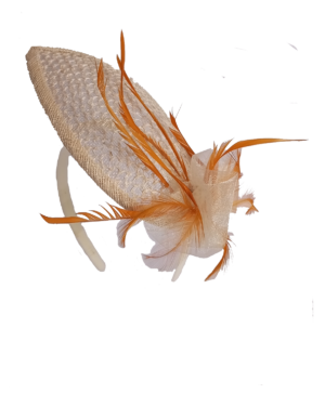 Hoja Beige Pluma Amarilla