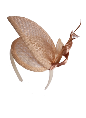 Panette Hoja Beige con Pluma